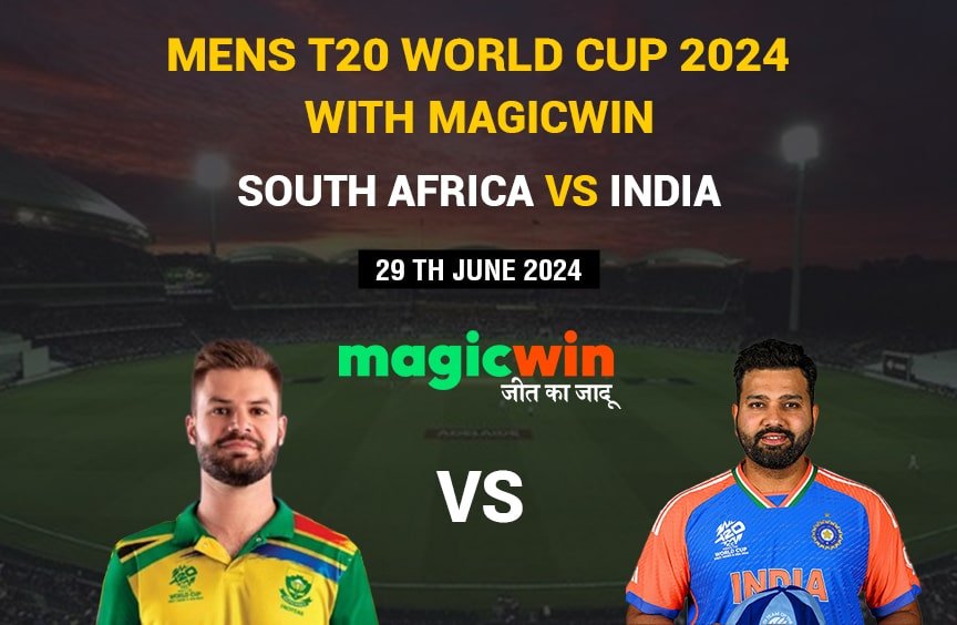 Mens T20 World Cup 2024 with Magicwin South Africa vs India